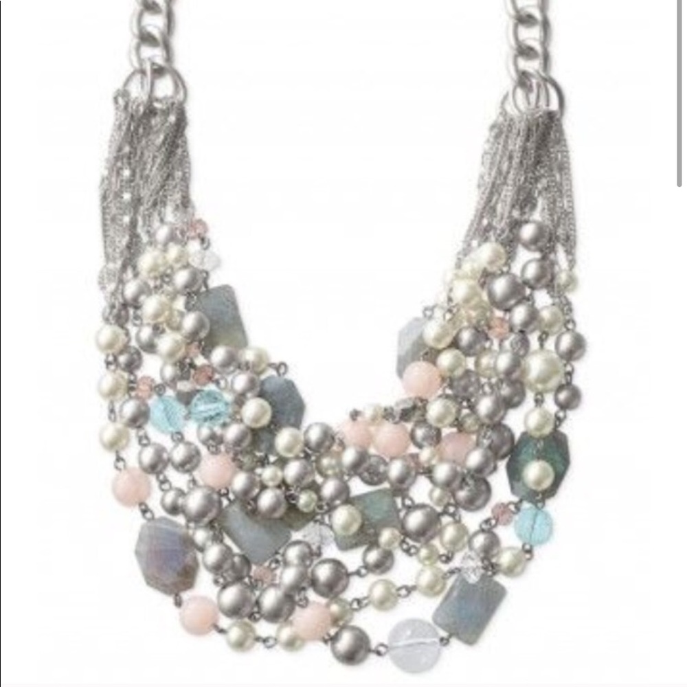 Stella & Dot | Gorgeous Labradorite + Silver Multi-layer Oslo Necklace Rโฆ - Picture 2 of 15